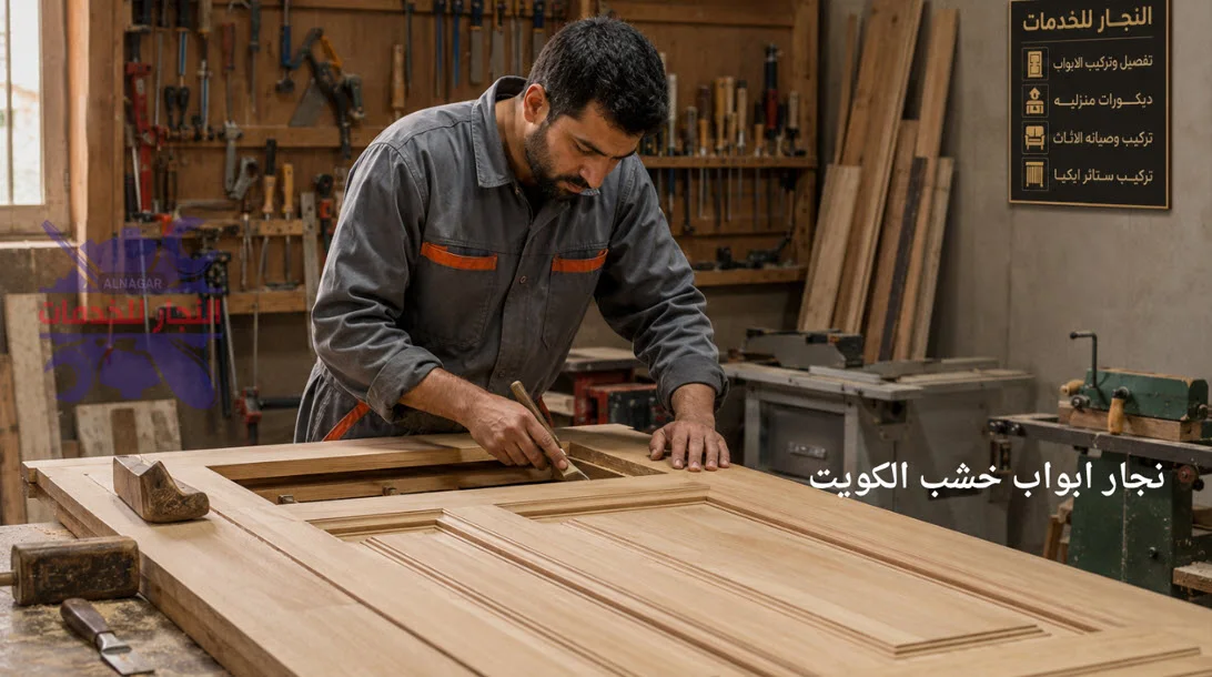 تركيب ابواب خشب الكويت