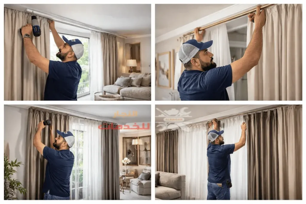 أفضل فني تركيب ستائر إيكيا -تركيب ستائر للشقق والفيلات بالكويت 1 فني تركيب ستائر ايكيا الكويت