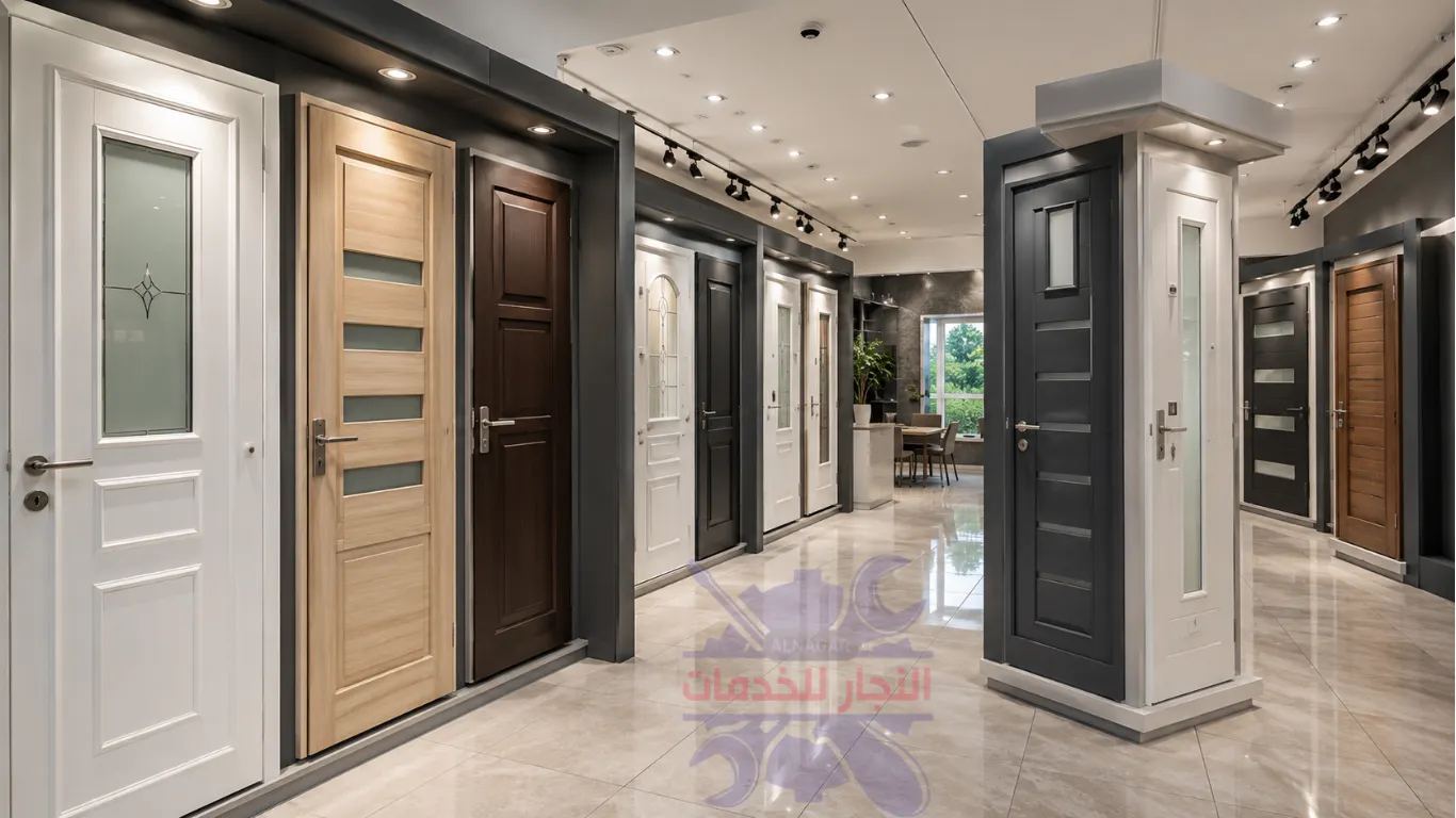 نجار تركيب أبواب PVC الكويت - أسعار أبواب pvc فى الكويت - خدمه احترافيه وسريعة 3 أبواب pvc جاهزه داخل المعرض فى الكويت